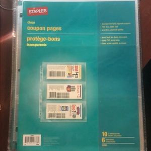 Staples clear coupon pages 10 pocket sheets